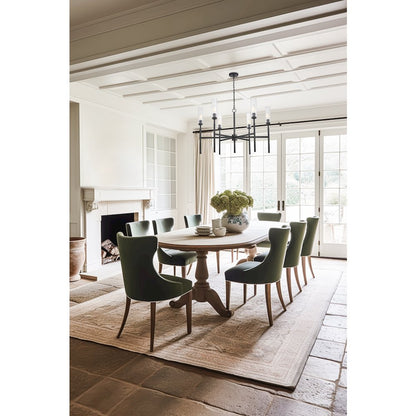 Z-Lite 6 Light Chandelier, Matte Black