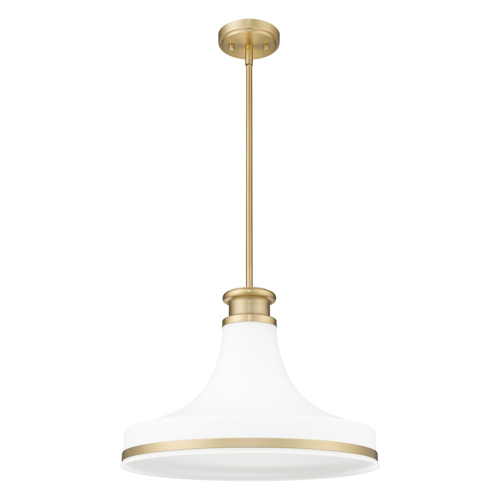 Z-Lite 1 Light Pendant, Modern Gold