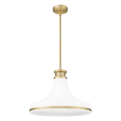 Z-Lite 1 Light Pendant, Modern Gold