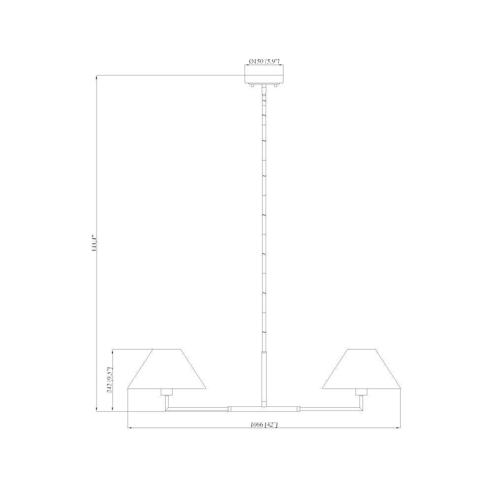 Z-Lite 2 Light Chandelier