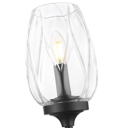 Z-Lite 1 Light Wall Sconce, Matte Black