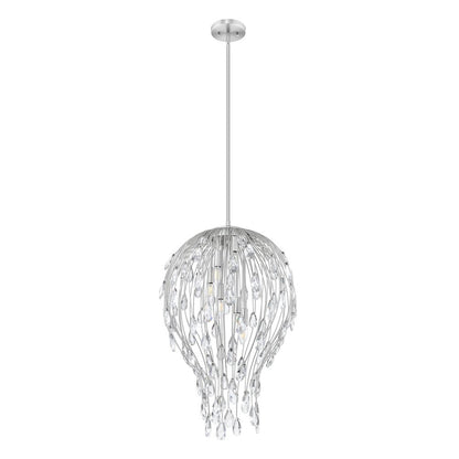 Z-Lite 6 Light Pendant, Brushed Nickel