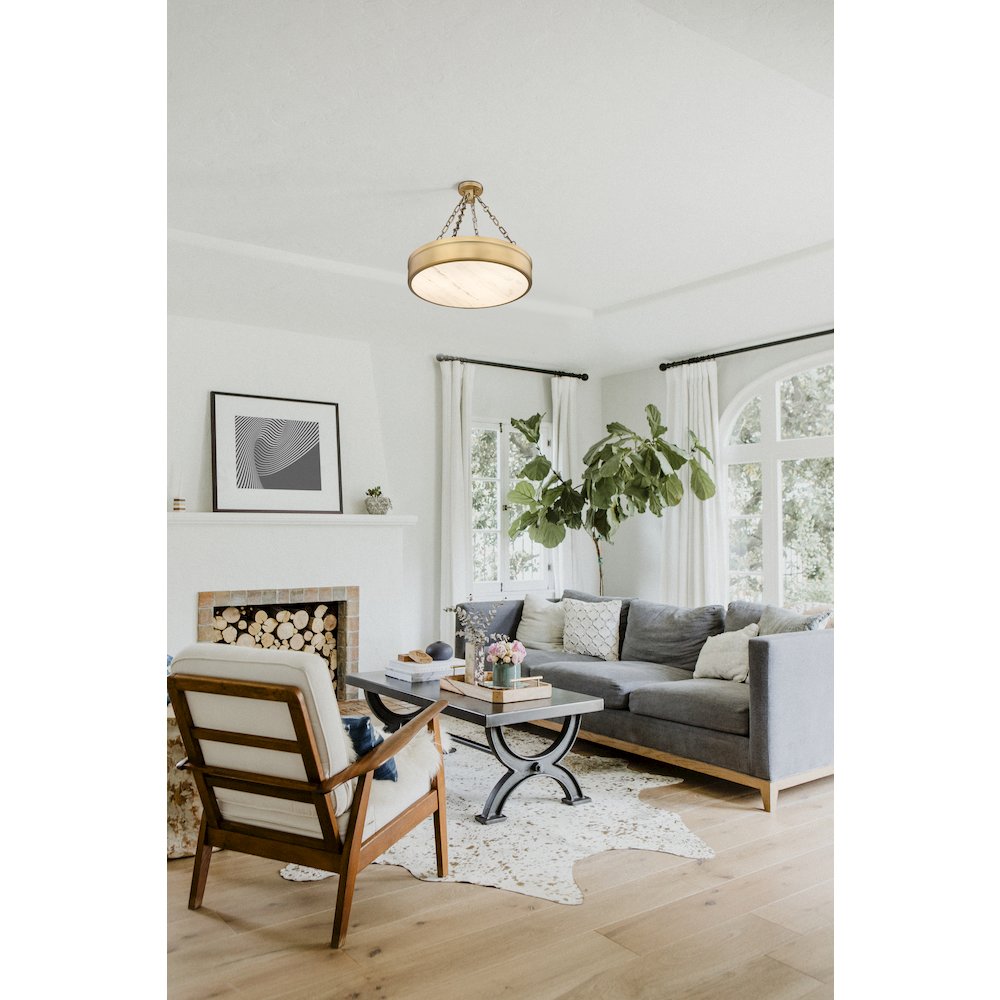Z-Lite 3 Light Semi Flush Mount