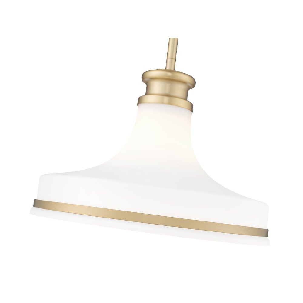 Z-Lite 1 Light Pendant, Modern Gold