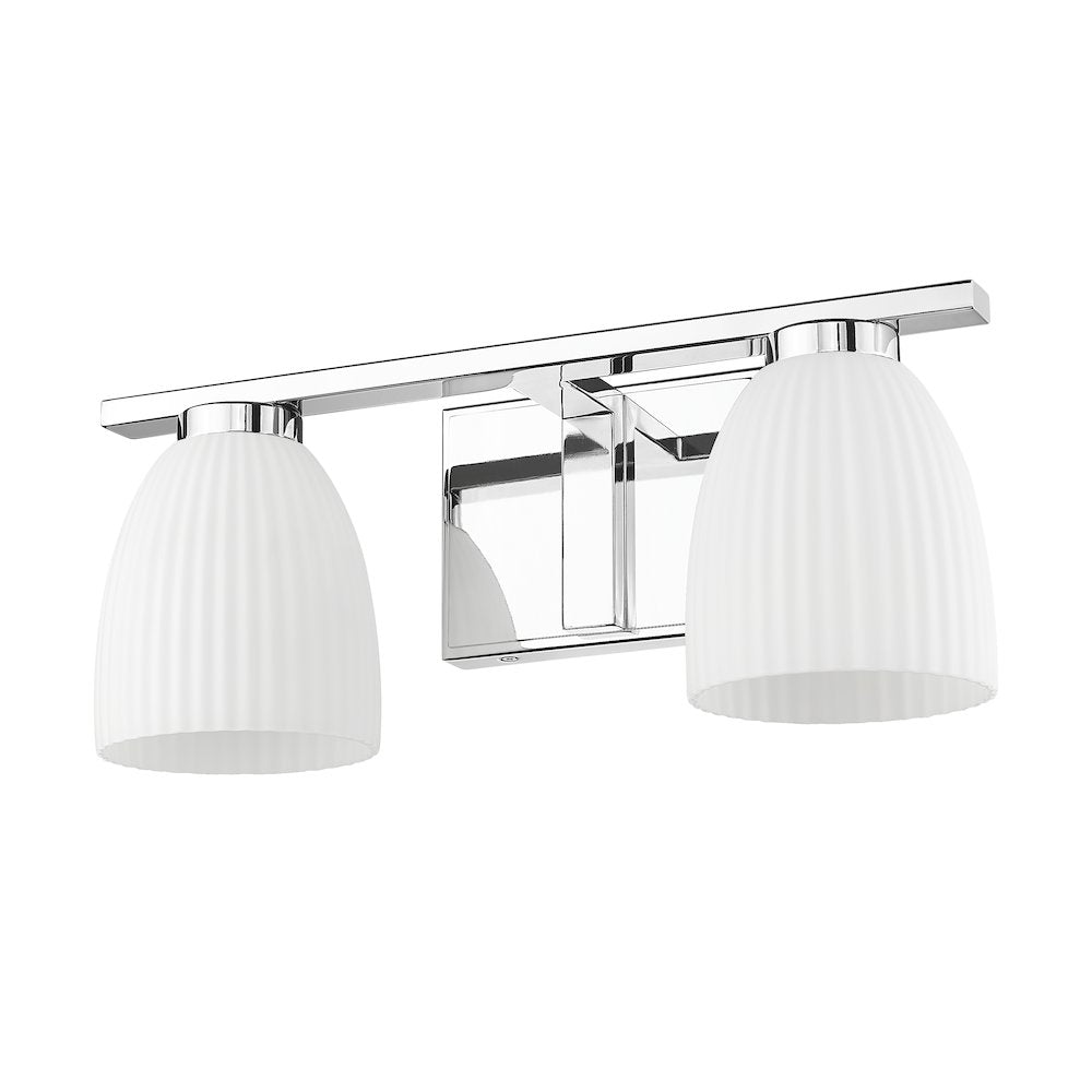 Z-Lite Naya 2 Light Vanity in Chrome color, Steel frame