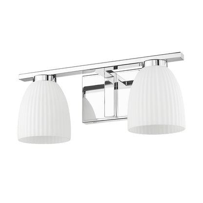 Z-Lite Naya 2 Light Vanity in Chrome color, Steel frame