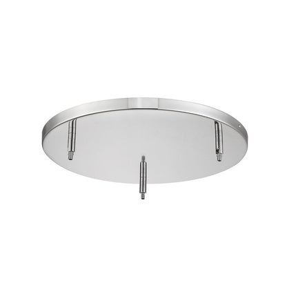 Z-Lite 3 Light Ceiling Plate, Chrome Frame Finish
