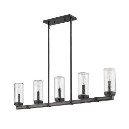Z-Lite 5 Light Outdoor Linear Chandelier