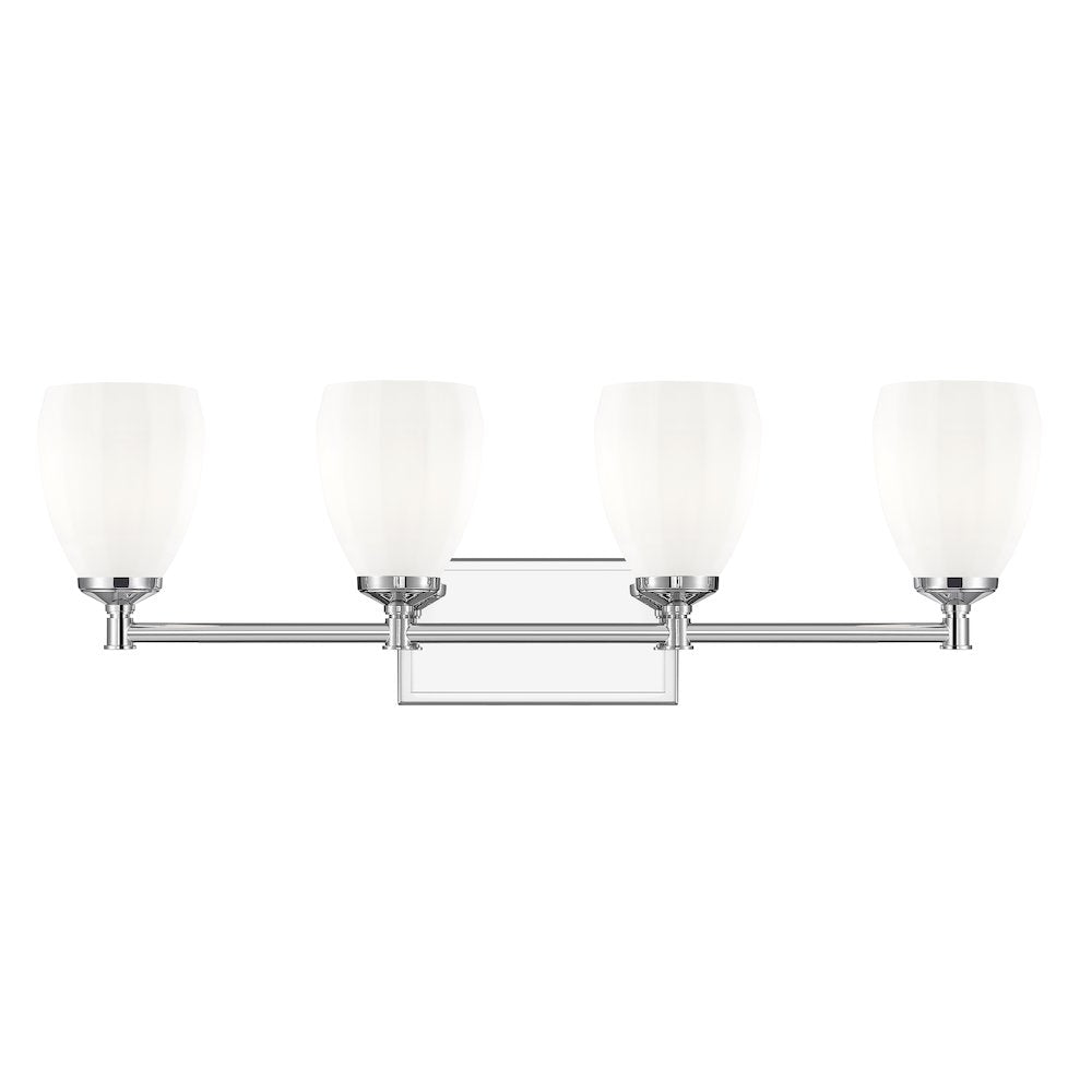 Z-Lite Oren 4 Light Vanity in Chrome  color, Steel frame