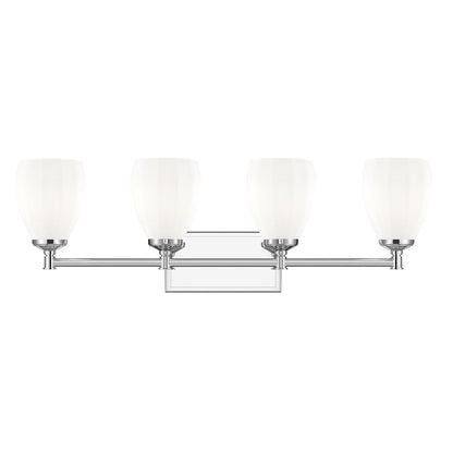 Z-Lite Oren 4 Light Vanity in Chrome  color, Steel frame