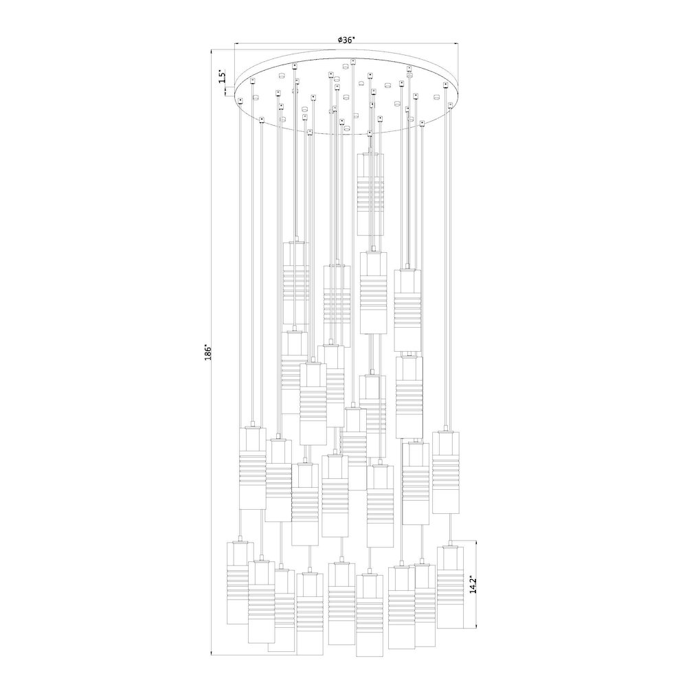 Z-Lite 27 Light Chandelier