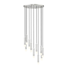 Z-Lite Stari 11 Light Chandelier in Brushed Nickel color, Steel frame