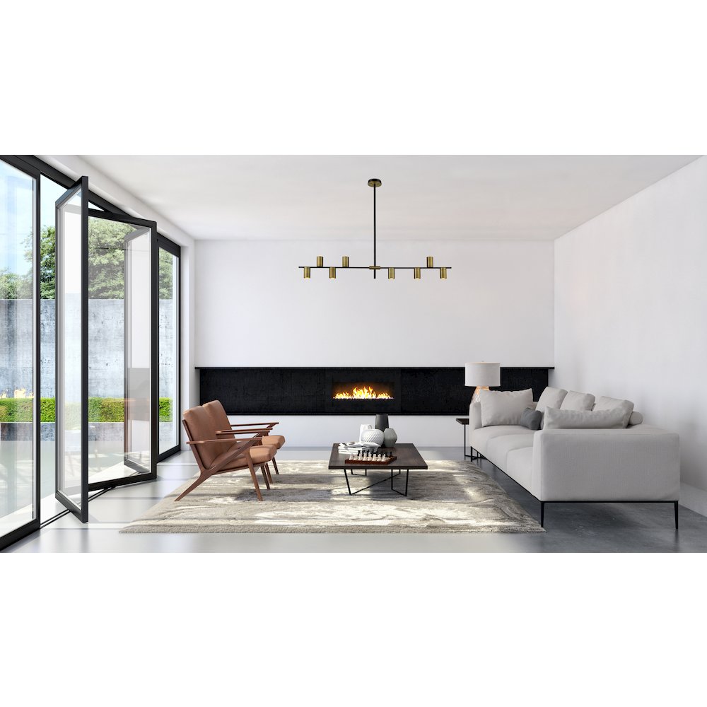 Z-Lite 8 Light Linear Chandelier