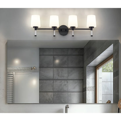 Z-Lite 4 Light Vanity, Matte Black
