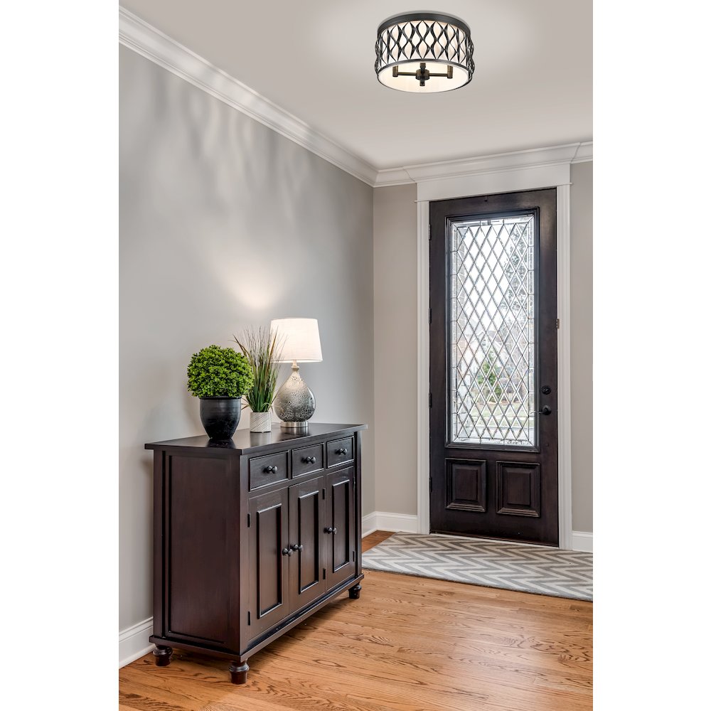 Z-Lite 4 Light Flush mount