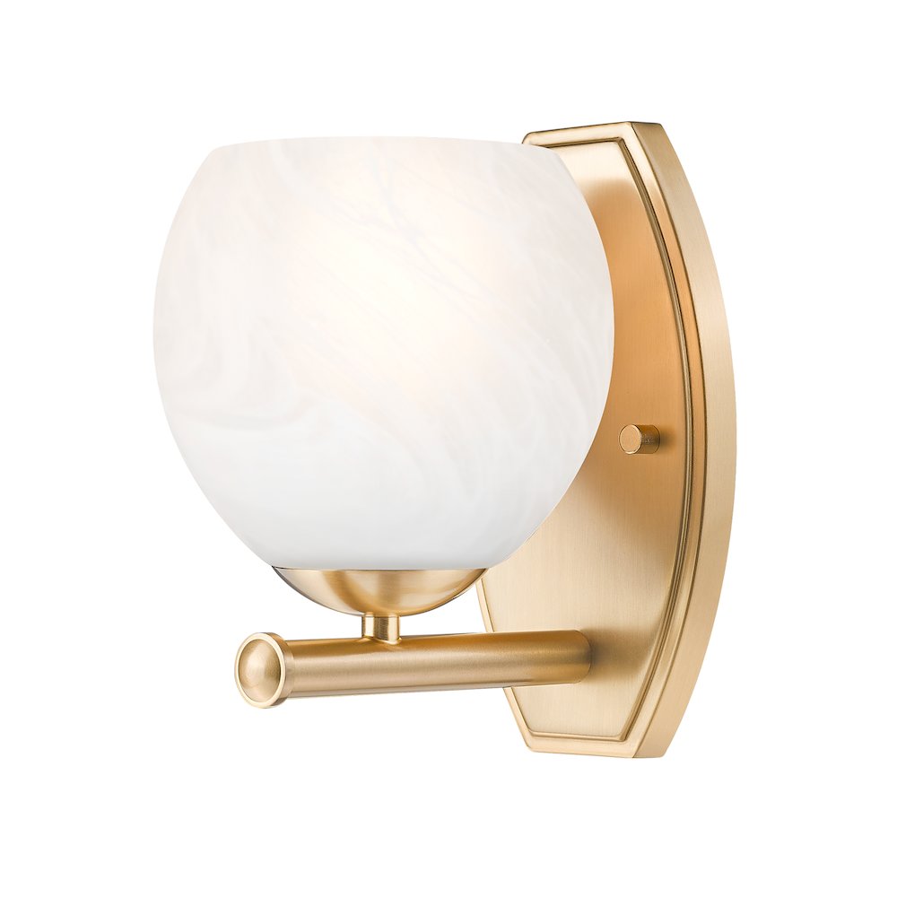 Z-Lite 1 Light Wall Sconce, Modern Gold