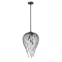 Z-Lite 5 Light Pendant, Matte Black