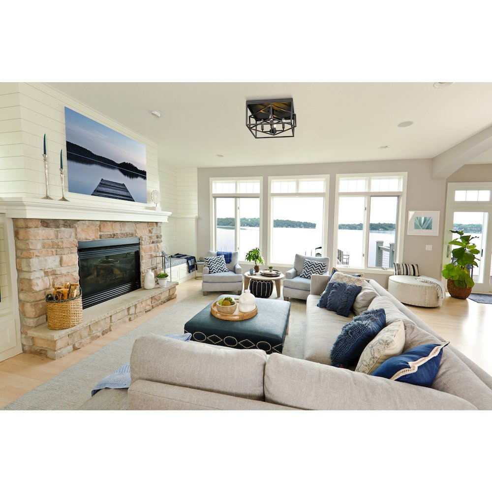 Z-Lite 4 Light Flush Mount