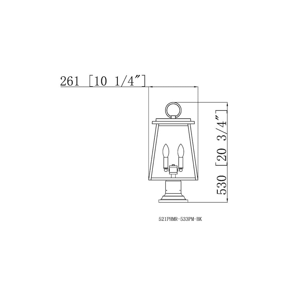 Z-Lite 2 Light Outdoor Pier Mounted Fixture
