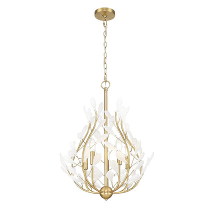 Z-Lite 5 Light Chandelier, Modern Gold