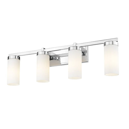Z-Lite Danica 4 Light Vanity in Chrome color, Steel frame