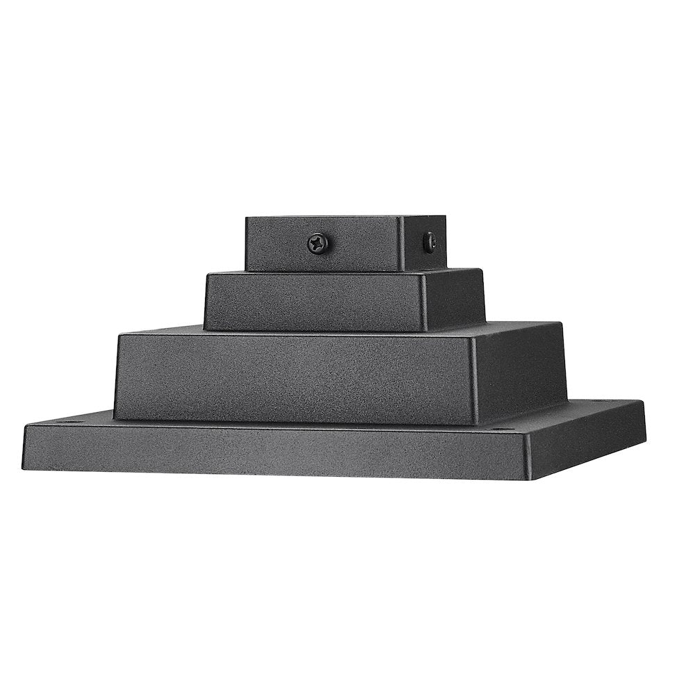 Z-Lite Outdoor Pier Mount, Sand Black