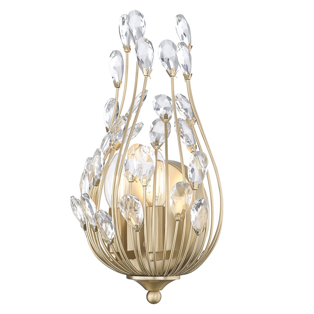 Z-Lite 2 Light Wall Sconce, Modern Gold