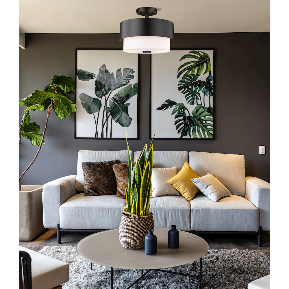 Z-Lite 2 Light Semi Flush Mount