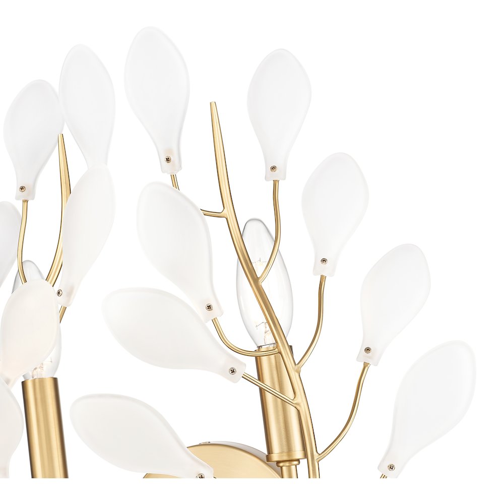 Z-Lite 2 Light Wall Sconce, Modern Gold