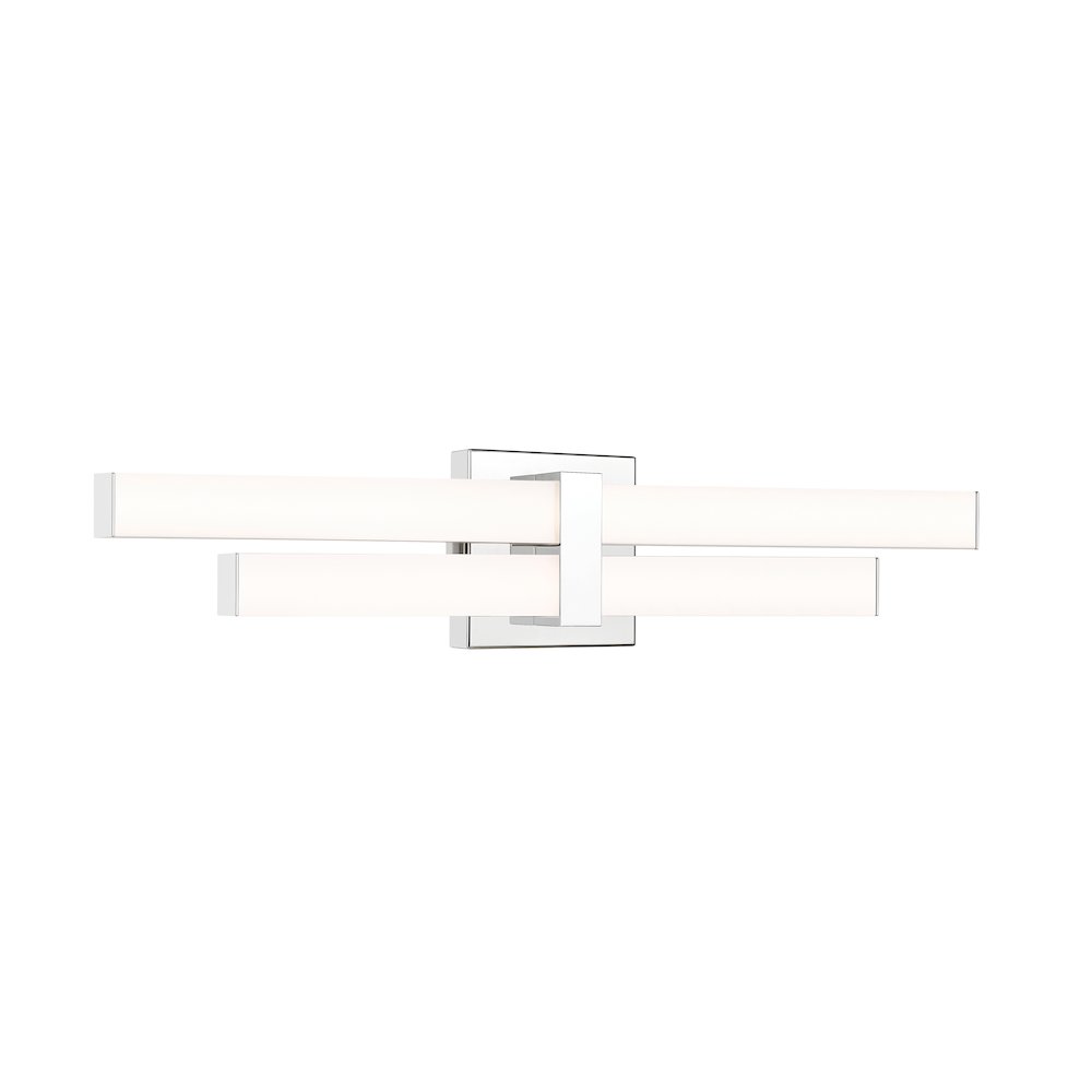 Z-Lite Zane 2 Light Vanity in Chrome  Frame Finish