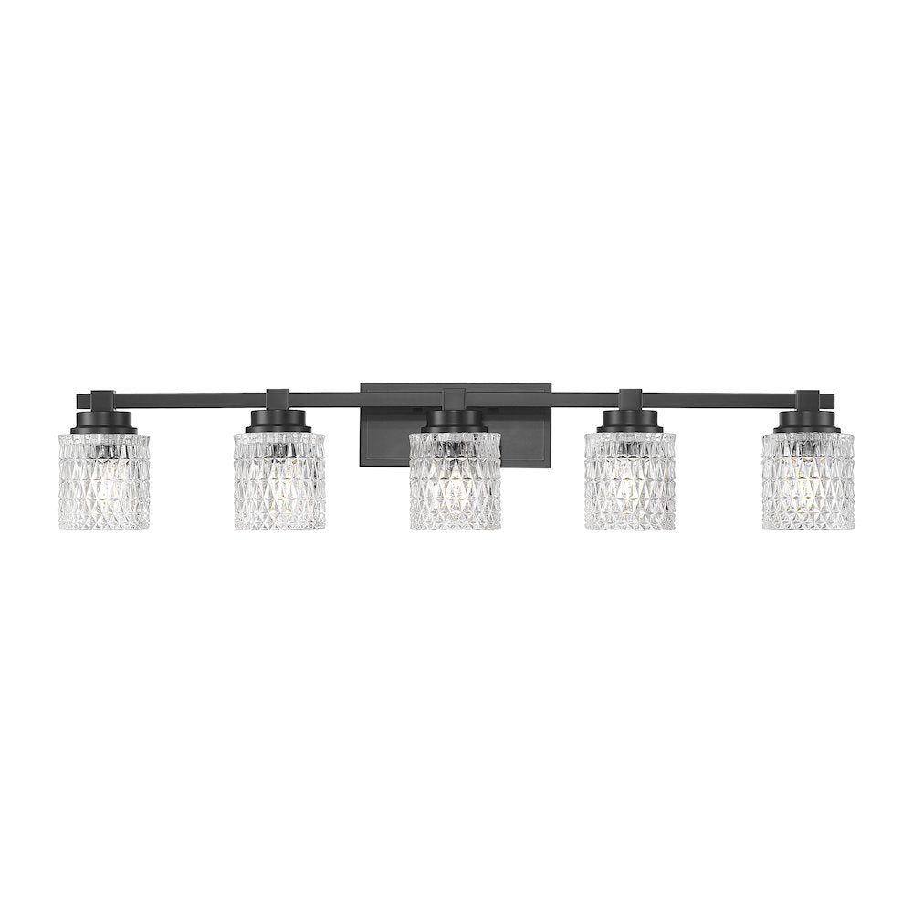Z-Lite 5 Light Vanity, Matte Black