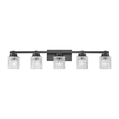 Z-Lite 5 Light Vanity, Matte Black