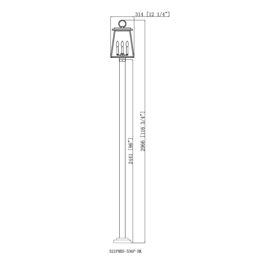 Z-Lite 4 Light Outdoor Post Mounted Fixture
