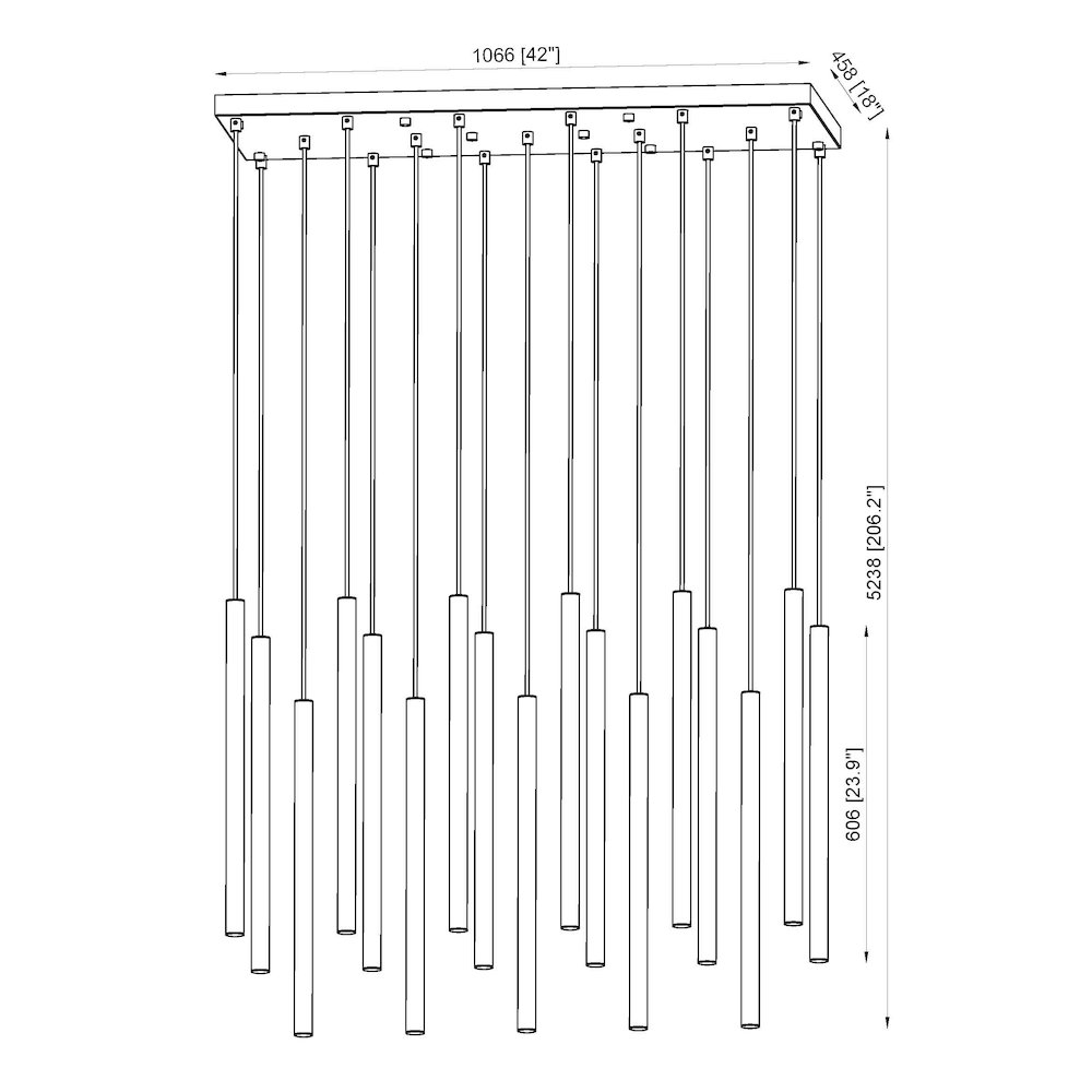 Z-Lite 17 Light Linear Chandelier