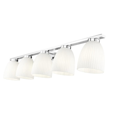 Z-Lite Naya 5 Light Vanity in Chrome color, Steel frame