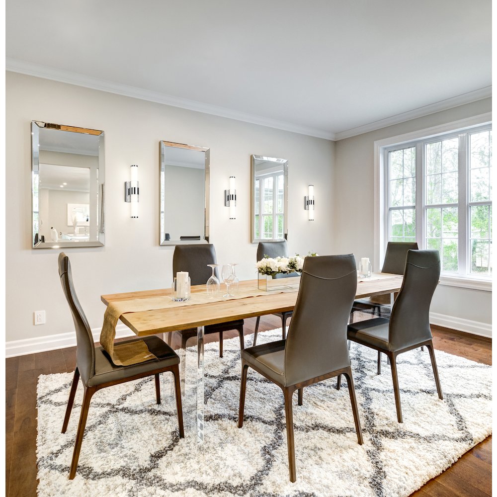 Z-Lite Egon 1 Light Vanity in Chrome color, Steel frame