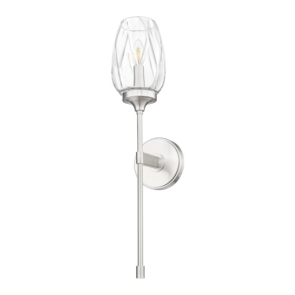 Z-Lite 1 Light Wall Sconce, Brushed Nickel