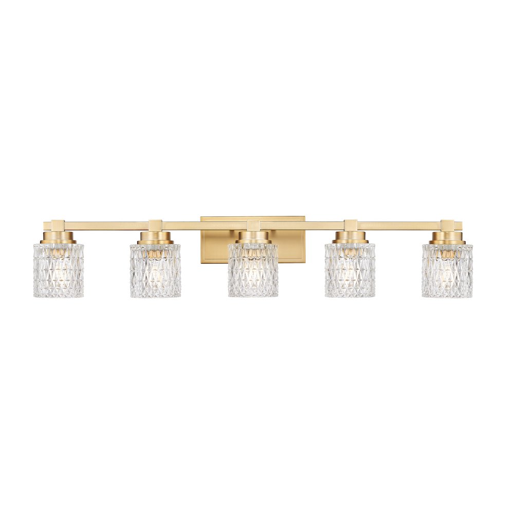 Z-Lite 5 Light Vanity, Modern Gold