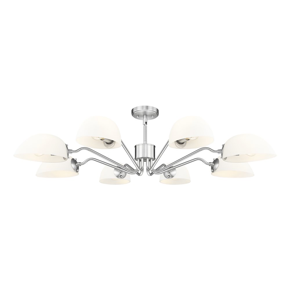 Z-Lite 8 Light Chandelier, Brushed Nickel
