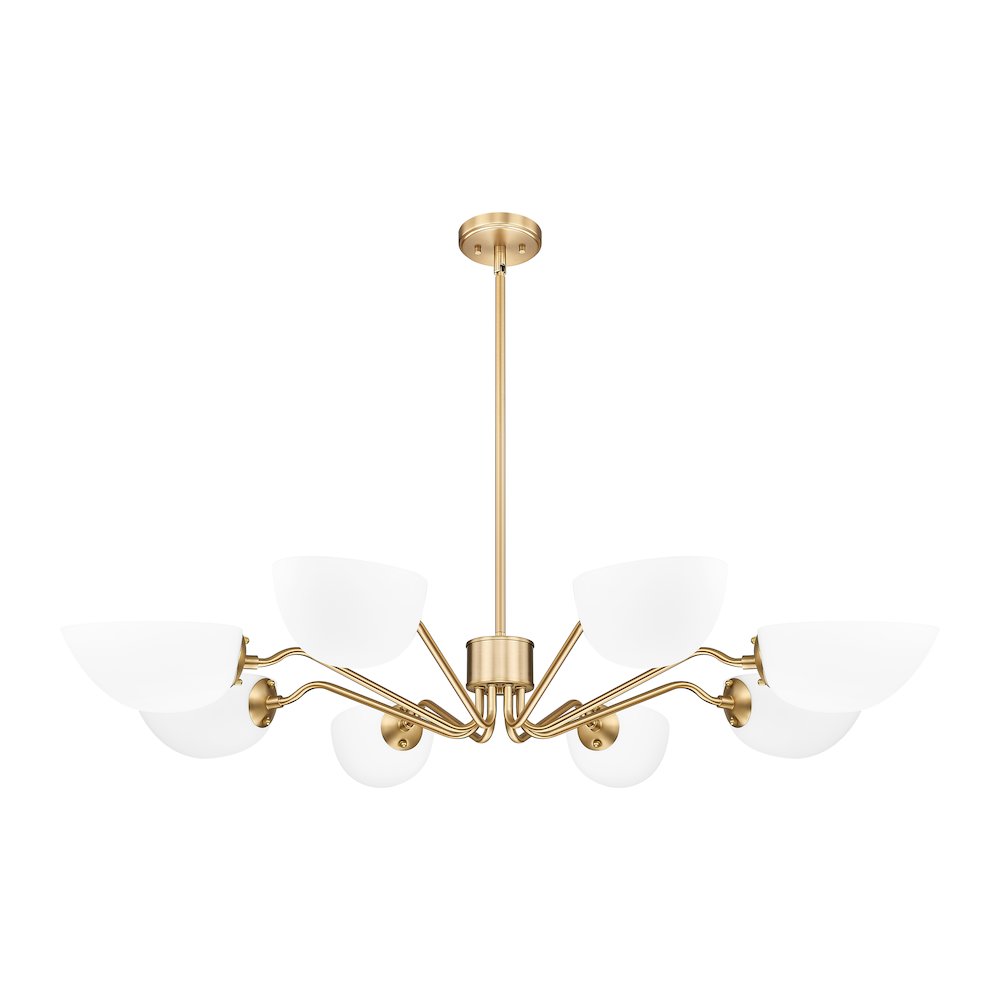 Z-Lite 8 Light Chandelier, Modern Gold