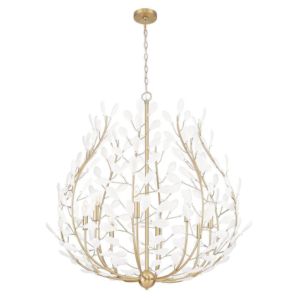 Z-Lite 8 Light Chandelier, Modern Gold