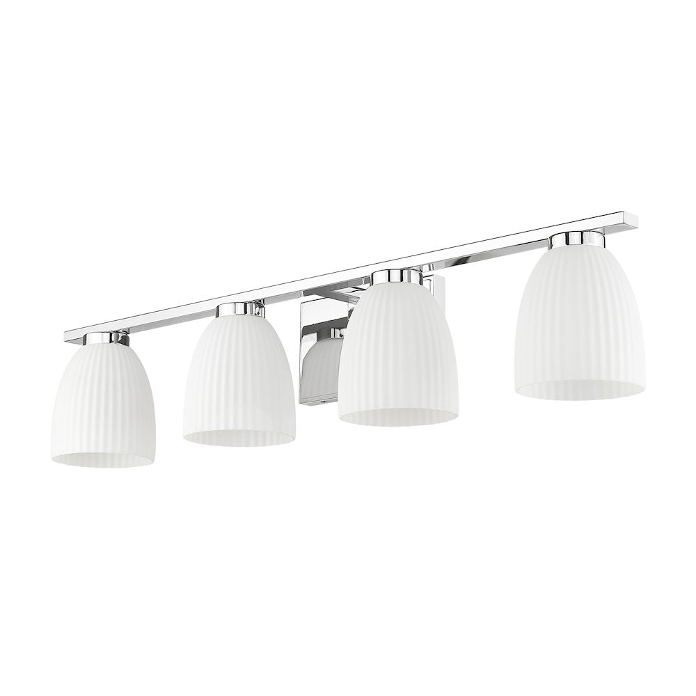 Z-Lite Naya 4 Light Vanity in Chrome color, Steel frame