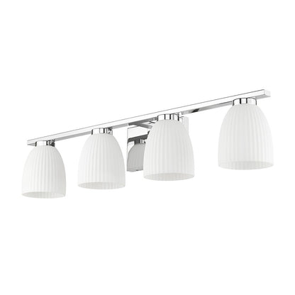 Z-Lite Naya 4 Light Vanity in Chrome color, Steel frame