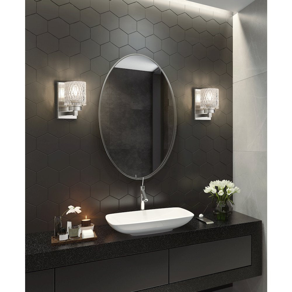 Z-Lite 1 Light Wall Sconce, Brushed Nickel
