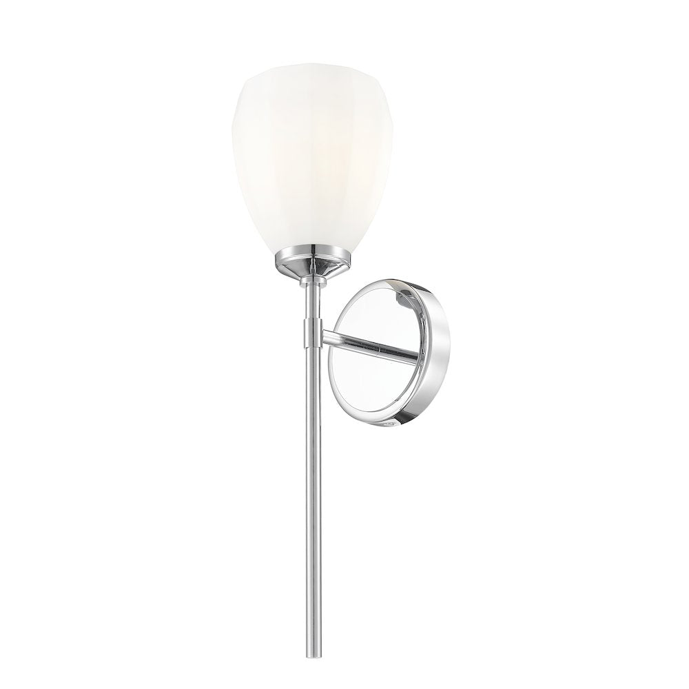 Z-Lite Oren 1 Light Wall Sconce in Chrome  color, Steel frame