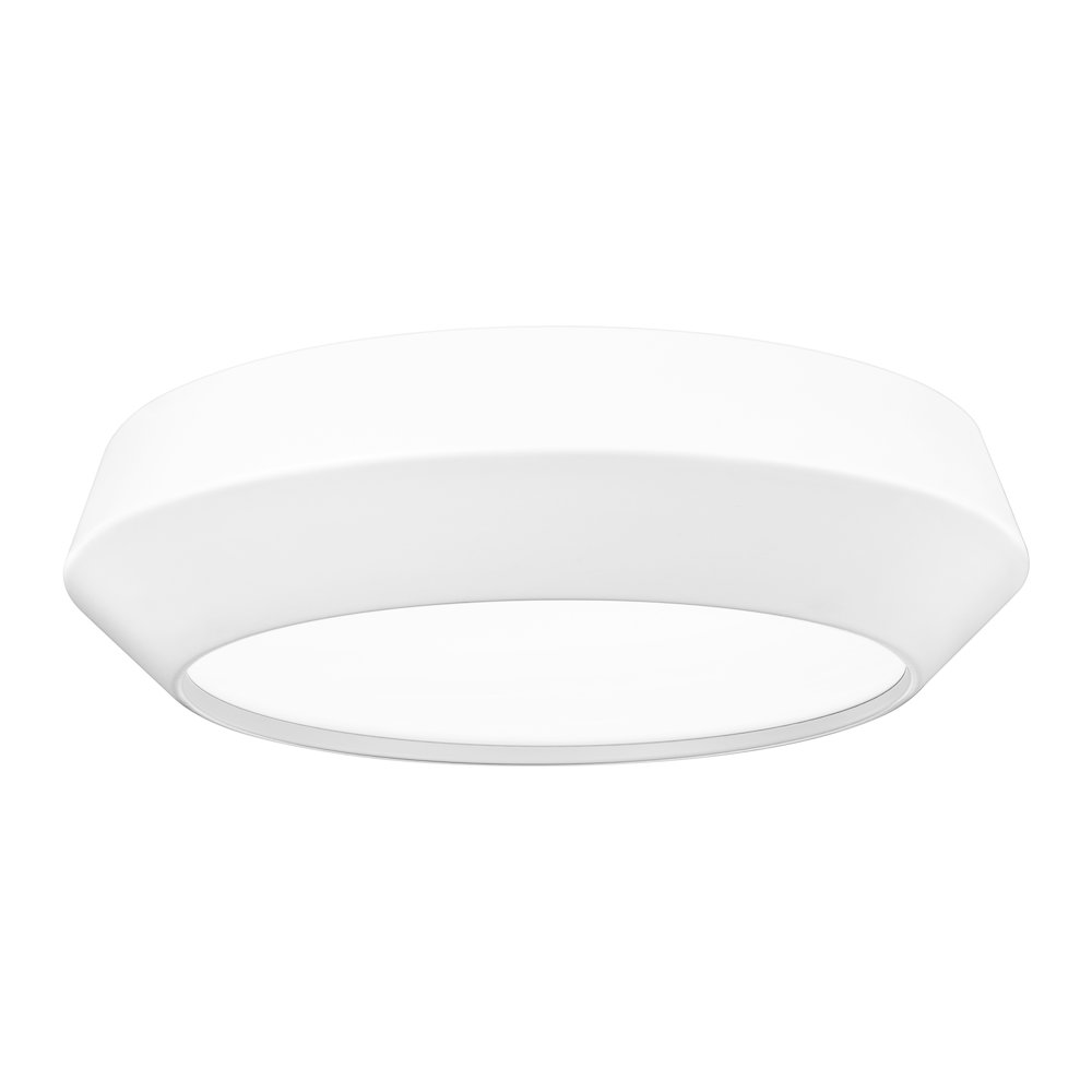 Z-Lite 1 Light Flush Mount, Matte White