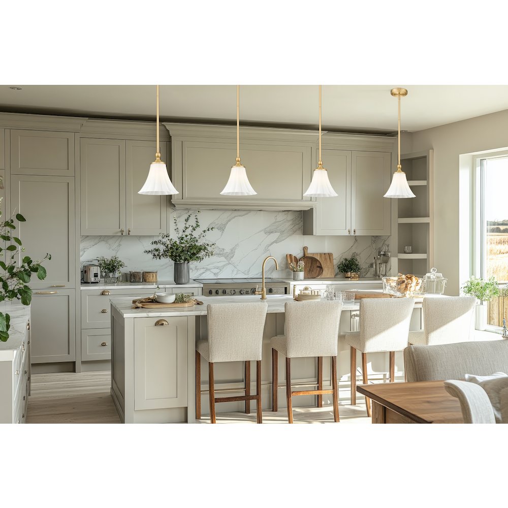 Z-Lite 1 Light Pendant, Modern Gold