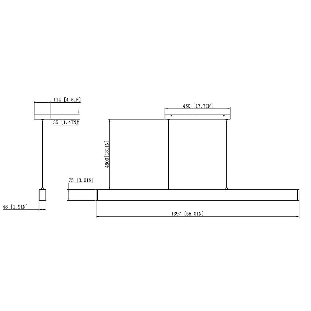 Z-Lite 1 Light Linear Chandelier