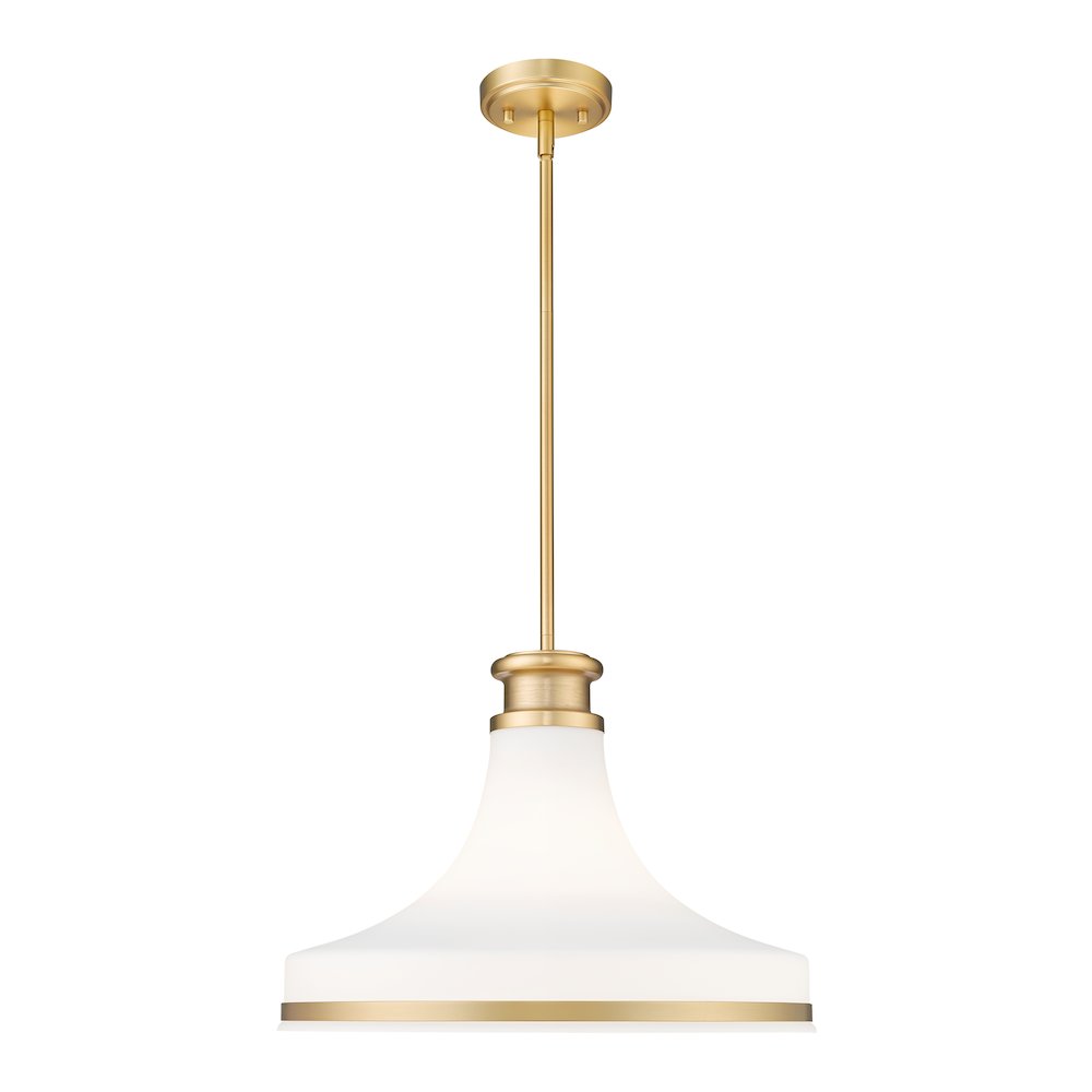 Z-Lite 1 Light Pendant, Modern Gold