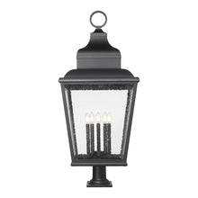 Z-Lite 5 Light Outdoor Pier Mounted Fixture, Sand Black